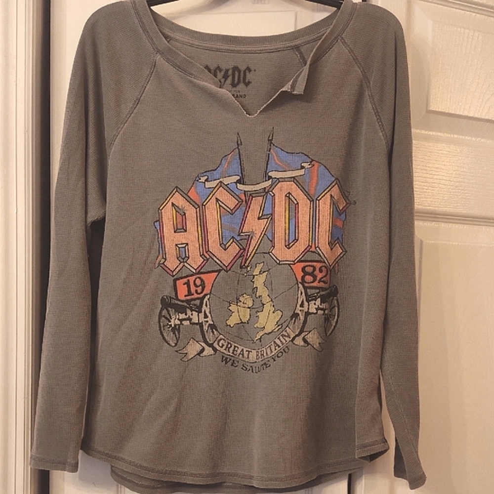 Lucky Brand Vintage AC/DC Graphic Long Sleeve Shirt
